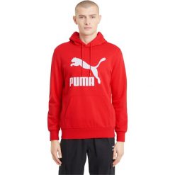 Bluza z kapturem Puma Classics Logo, Mężczyźni. Czerwone bluzy Puma, m, bez wzorów, z bawełny, z kapturem. Za 390.00 zł.