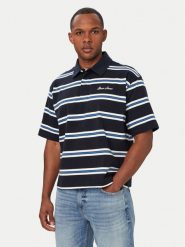 Guess Jeans Polo M6YP06 K3983 Granatowy Regular Fit. Niebieskie koszulki polo Guess Jeans, m, z aplikacjami, z bawełny, bez kołnierzyka, bez ramiączek. Za 299.99 zł.