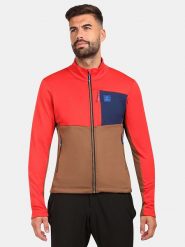 Kilpi Kurtka polarowa "Erin" w kolorze jasnobrązowo-czerwonym rozmiar: L. Brązowe kurtki Kilpi, l, bez wzorów, z materiału, bez kaptura. Za 217.53 zł.