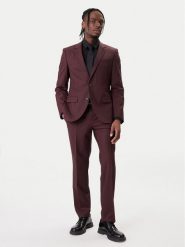 HUGO Garnitur Henry/Getlin 232X 50547345 Brązowy Slim Fit. Brązowe garnitury Hugo, m, bez wzorów, z syntetyku. Za 1,849.00 zł.