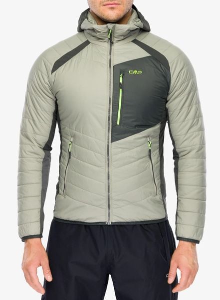 Kurtka hybrydowa CMP Nexor Jacket. Zielone kurtki CMP, m, bez wzorów, z materiału, bez kaptura. Za 538.99 zł.