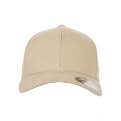 Czapka Flexfit bruhed twill. Białe czapki z daszkiem FLEXFIT, bez wzorów, z bawełny. Za 76.70 zł.