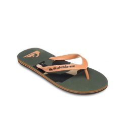 Klapki dla Mężczyzn MOLOKAI STRIPE 25. Zielone klapki Quiksilver, z gumy. Za 99.99 zł.