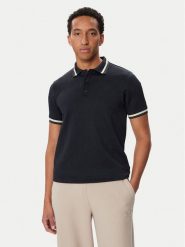 Guess Polo Z6BP02 K6539 Granatowy Regular Fit. Niebieskie koszulki polo Guess, m, z aplikacjami, bez kołnierzyka, bez ramiączek. Za 294.99 zł.