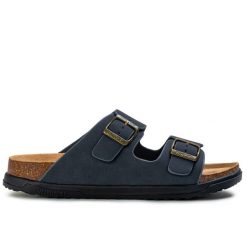 Klapki męskie Wrangler BELVILLE SLIDER MEN LOW. Brązowe klapki Wrangler, z materiału. Za 139.00 zł.