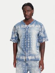 Karl Kani Koszula Paisley Denim Baseball PD00005371 Niebieski Regular Fit. Niebieskie koszule Karl Kani, l, bez wzorów, z bawełny, bez kołnierzyka, bez ramiączek. Za 339.99 zł.