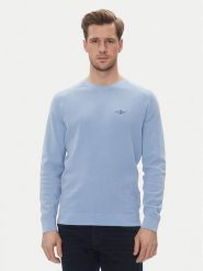 Aeronautica Militare Sweter 251MA1556L560 Błękitny Regular Fit. Niebieskie swetry rozpinane Aeronautica Militare, l, bez wzorów, z bawełny, bez kołnierzyka, bez ramiączek. Za 599.99 zł.