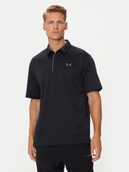 Under Armour Polo UA Tech 1290140 Czarny Loose Fit. Czarne koszulki polo Under Armour, l, bez wzorów, z syntetyku, bez kołnierzyka, bez ramiączek. Za 139.99 zł.