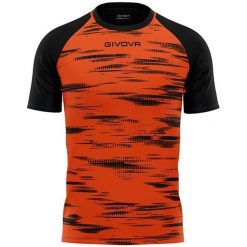 Koszulka sportowa Givova Pixel pomarańczowo-czarna L. Brązowe t-shirty sportowe Givova, bez wzorów, bez ramiączek, do piłki nożnej. Za 68.30 zł.