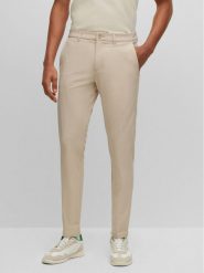 Boss Chinosy T_Commuter 50495497 Beżowy Slim Fit. Brązowe eleganckie spodnie Boss, m, z syntetyku. Za 699.99 zł.