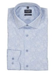 OLYMP Koszula "Luxor" - Modern fit - w kolorze błękitnym rozmiar: 44. Niebieskie koszule Olymp, bez wzorów, z bawełny, bez kołnierzyka, bez ramiączek. Za 109.78 zł.