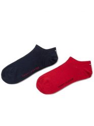 Tommy Hilfiger Skarpety krótkie 342023001 Granatowy. Niebieskie skarpety Tommy Hilfiger, bez wzorów, z materiału. Za 43.99 zł.