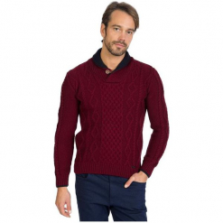 Sir Raymond Tailor Sweter Męski, Xl, Burgundowy. Swetry nierozpinane marki Sir Raymond Tailor. W wyprzedaży za 157.00 zł.