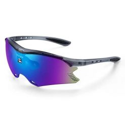 Okulary przeciwsłoneczne UV400 AntiUV w kolorze szarym / niebieskie soczewki. Niebieskie okulary przeciwsłoneczne WEST BIKING. Za 80.48 zł.