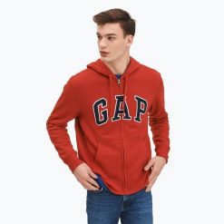 Bluza męska GAP XLS FT Arch FZ HD. Czerwone bluzy GAP, m, bez wzorów, bez kaptura. Za 159.99 zł.