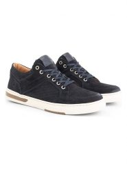 TRAVELIN' Skórzane sneakersy "Oakham" w kolorze granatowym rozmiar: 42. Niebieskie buty sportowe casual Travelin', bez wzorów, ze skóry, bez zapięcia. Za 307.46 zł.