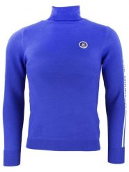 Peak Mountain Golf "Clan" w kolorze niebieskim rozmiar: L. Niebieskie golfy Peak Mountain, l, z aplikacjami, bez ramiączek. Za 217.99 zł.