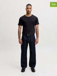 Jack & Jones Koszulki (2 szt.) "Jjeorganic" w kolorze czarnym rozmiar: M. Czarne bezrękawniki Jack & Jones, m, bez wzorów, z bawełny, bez kołnierzyka, bez ramiączek. Za 114.95 zł.