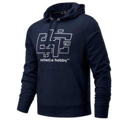 Bluza męska z kapturem EXTREME HOBBY CRUCIAL. Niebieskie bluzy EXTREME HOBBY, m, bez wzorów, z bawełny, z kapturem. Za 249.00 zł.