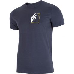 T-shirt męski TSM003 - ciemny granat melanż. T-shirty marki 4F. Za 44.99 zł.