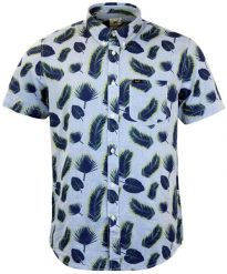 LEE MĘSKA KOSZULA SS BUTTON DOWN ILLUSION BLUE L886FD85. Niebieskie koszule Lee, l, bez wzorów, bez kołnierzyka, bez ramiączek. Za 199.99 zł.