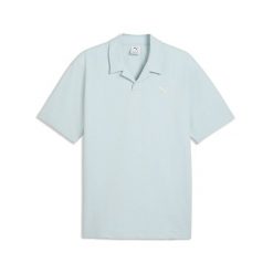 Męska koszulka polo Essentials Elevated PUMA. Niebieskie koszulki polo Puma, m, bez wzorów, bez kołnierzyka, bez ramiączek. Za 169.00 zł.