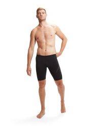 Speedo Kąpielówki "Eco+ H-Boom" w kolorze czarno-szarym rozmiar: 8. Czarne kąpielówki Speedo, bez wzorów, z materiału. Za 122.45 zł.