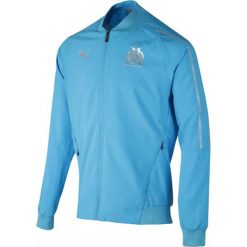 Kurtka "Olympique Marseille" w kolorze niebieskim. Kurtki marki Puma. W wyprzedaży za 128.95 zł.