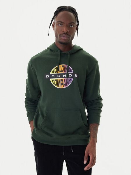 DC Shoes Bluza Core ADYSF03137 Zielony Regular Fit. Zielone bluzy DC Shoes, m, bez wzorów, z bawełny, bez kaptura. Za 329.99 zł.