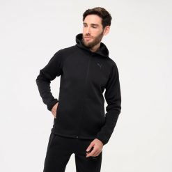 Bluza z kapturem męska Puma Active Gym & Pilates. Czarne bluzy Puma, l, bez wzorów, z bawełny, z kapturem. Za 199.99 zł.