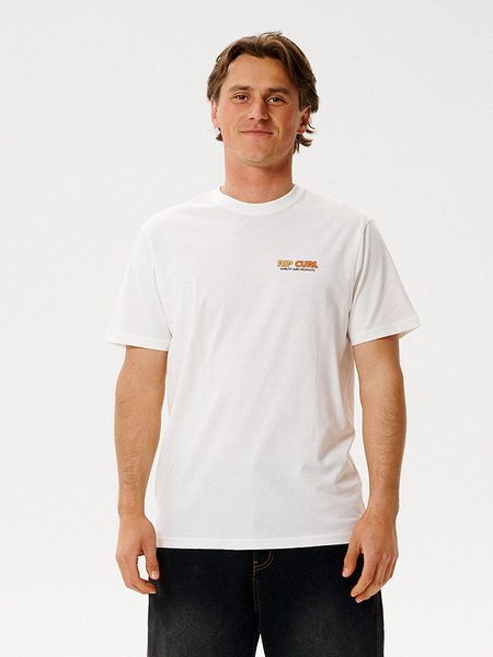 Rip Curl Koszulka "Surf Revival Lined Up" w kolorze białym rozmiar: XL. Białe bezrękawniki Rip Curl, xl, bez wzorów, z bawełny, bez kołnierzyka, bez ramiączek. Za 61.46 zł.