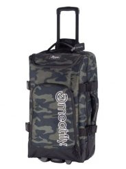 Walizka podróżna Contin Rampage Camo 100L Meatfly. Zielone walizki Meatfly, bez wzorów, z materiału. Za 679.99 zł.