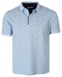Koszulka POLO z Kołnierzykiem, Niebieska w Lotki, Badmington, Krótki Rękaw -PAKO JEANS. Niebieskie bluzki z długim rękawem Pako Jeans, m, bez wzorów, z bawełny, bez kołnierzyka, bez ramiączek. Za 119.00 zł.