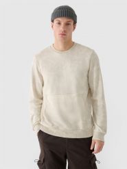 4F Bluza dresowa nierozpinana bez kaptura męska - beżowa XXL. Brązowe bluzy bez kaptura 4F, m, bez wzorów, z bawełny, bez kaptura. W wyprzedaży za 79.99 zł.