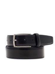 Gino Rossi Pasek Męski 3M2-001-AW23 Czarny. Czarne paski Gino Rossi, bez wzorów, ze skóry. Za 149.99 zł.