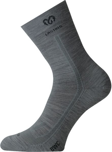 Skarpety merino BWC. Szare skarpety LASTING, bez wzorów, z elastanu. Za 45.00 zł.