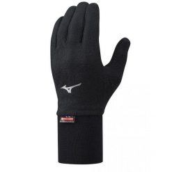 Rękawiczki do biegania dla dorosłych Mizuno BT Md Wgt Fleece. Czarne rękawiczki Mizuno, bez wzorów. Za 109.99 zł.