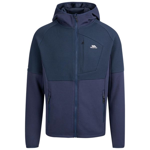Bluza Sportowa Męska Bani Rozpinana. Niebieskie bluzy z kapturem Trespass, m, bez wzorów, z elastanu, z kapturem. Za 200.99 zł.