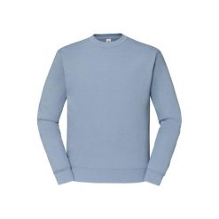 Męska Klasyczna Bluza Wkładana Przez Głowę. Niebieskie bluzy Fruit of the Loom, m, bez wzorów, bez kaptura. Za 62.99 zł.