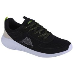 Buty sportowe Sneakersy męskie, Kappa Jona. Czarne buty sportowe casual Kappa, bez wzorów, z gumy, bez zapięcia. Za 159.00 zł.