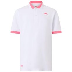 Polo Kappa Neon. Białe koszulki polo Kappa, m, bez wzorów, bez kołnierzyka, bez ramiączek. Za 188.00 zł.