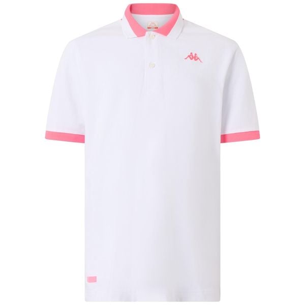 Polo Kappa Neon. Białe koszulki polo Kappa, m, bez wzorów, bez kołnierzyka, bez ramiączek. Za 188.00 zł.
