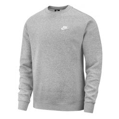 Bluza sportowa męska Nike Club Crew FT. Szare bluzy bez kaptura Nike, m, bez wzorów, bez kaptura. Za 308.00 zł.