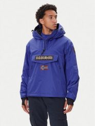 Napapijri Kurtka anorak Rainforest Next NP0A4IB9 Niebieski Regular Fit. Niebieskie kurtki Napapijri, l, bez wzorów, z syntetyku, bez kaptura. Za 1,239.00 zł.