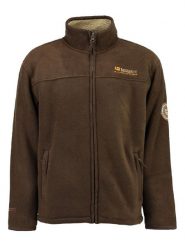 Geographical Norway Kurtka polarowa "Usine" w kolorze brązowym rozmiar: L. Brązowe kurtki Geographical Norway, l, bez wzorów, z polaru, bez kaptura. Za 205.93 zł.