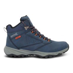 Męskie wodoodporne buty turystyczne Amble. Brązowe buty turystyczne Regatta, bez wzorów, z materiału, bez zapięcia. Za 179.49 zł.
