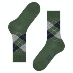 Skarpetki Burlington Manchester. Zielone skarpety Burlington, bez wzorów. Za 151.00 zł.