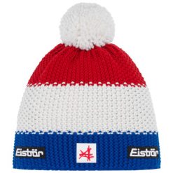 Czapka dla dorosłych Star Pompon MÜ SKA. Niebieskie czapki zimowe Eisbar, bez wzorów, z poliesteru. Za 229.99 zł.