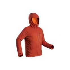 Kurtka trekkingowa Trek 900 Windwarm. Brązowe kurtki FORCLAZ, xl, bez wzorów, z elastanu, bez kaptura. Za 309.99 zł.