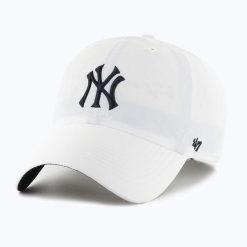 Czapka z daszkiem 47 Brand New York Yankees Brrr CLEAN UP. Białe czapki z daszkiem 47 Brand, na wiosnę, bez wzorów. Za 109.99 zł.